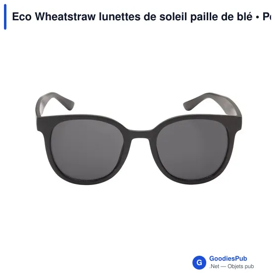 Lunettes de soleil personnalisables en paille de blé avec logo - Image 6
