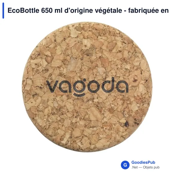 Gourde personnalisable EcoBottle 650 ml avec logo - d'origine végétale - Image 4