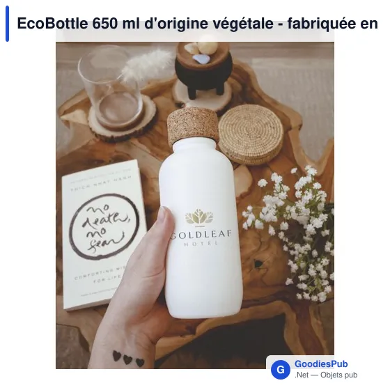 Gourde personnalisable EcoBottle 650 ml avec logo - d'origine végétale - Image 8