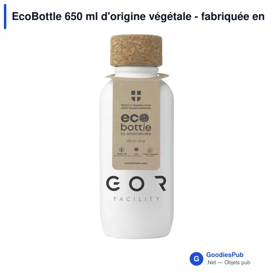 Gourde personnalisable EcoBottle 650 ml avec logo - d'origine végétale - Image 9