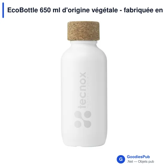 Gourde personnalisable EcoBottle 650 ml avec logo - d'origine végétale - Image 10