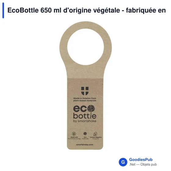 Gourde personnalisable EcoBottle 650 ml avec logo - d'origine végétale - Image 11