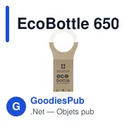 Gourde personnalisable EcoBottle 650 ml avec logo - d'origine végétale - Miniature 4