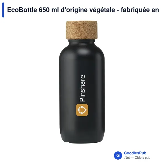 Gourde personnalisable EcoBottle 650 ml avec logo - d'origine végétale - Image 6