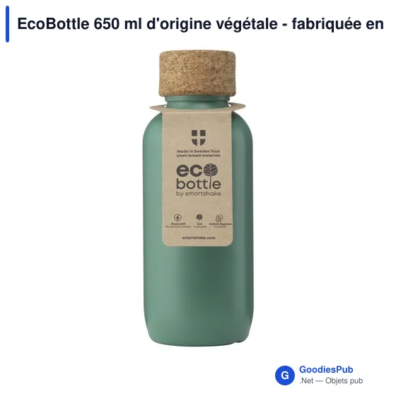 Gourde personnalisable EcoBottle 650 ml avec logo - d'origine végétale - Image 7