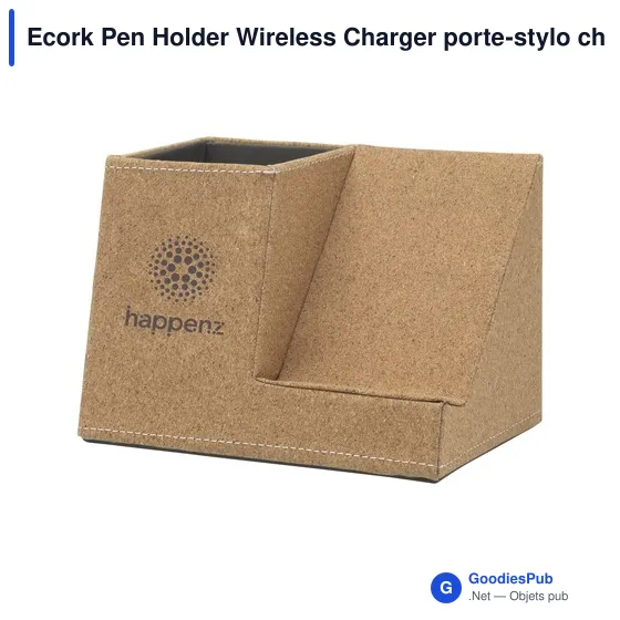Ecork Pen Holder Wireless Charger porte-stylo chargeur - Image 2