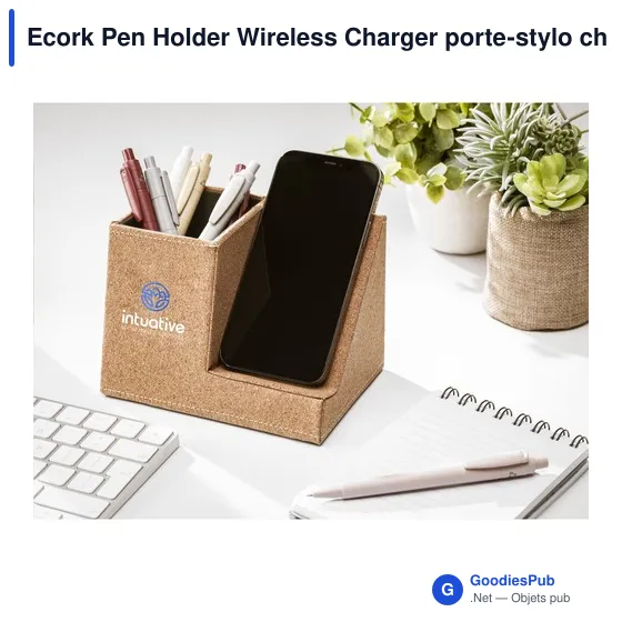 Ecork Pen Holder Wireless Charger porte-stylo chargeur - Image 7