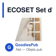 ECOSET Set d'écriture,pochette coton - Miniature 1