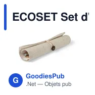 ECOSET Set d'écriture,pochette coton - Miniature 2