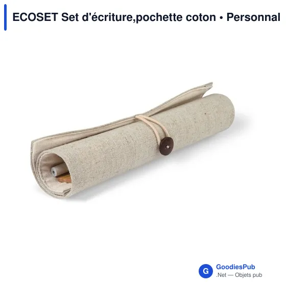 ECOSET Set d'écriture,pochette coton - Image 2