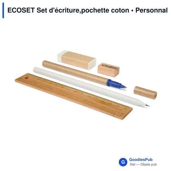 ECOSET Set d'écriture,pochette coton - Image 3