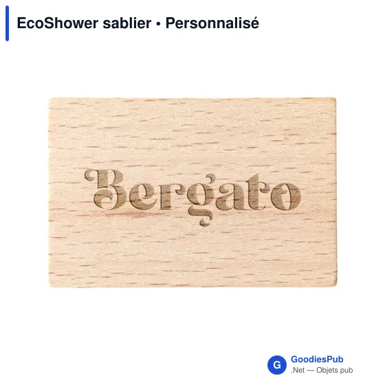 Sablier personnalisable EcoShower pour une douche responsableavec logo - Image 2