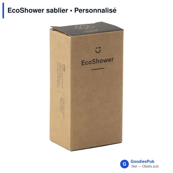 Sablier personnalisable EcoShower pour une douche responsableavec logo - Image 3