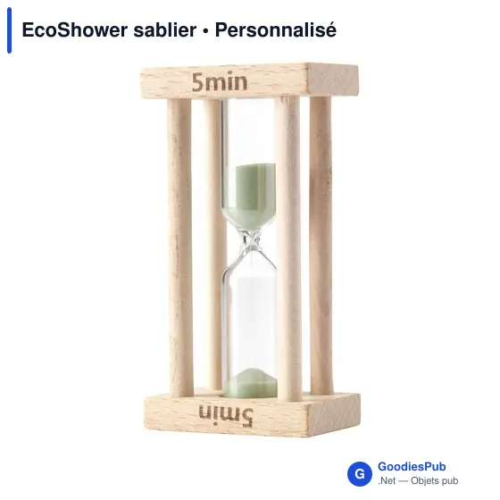 Sablier personnalisable EcoShower pour une douche responsableavec logo - Image 6
