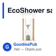 Sablier personnalisable EcoShower pour une douche responsableavec logo - Miniature 7