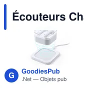 Écouteurs Bluetooth® Chargeur Benyer personnalisables avec logo - Miniature 5
