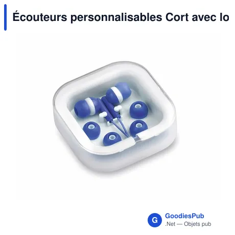 Écouteurs personnalisables Cort avec logo pour entreprises