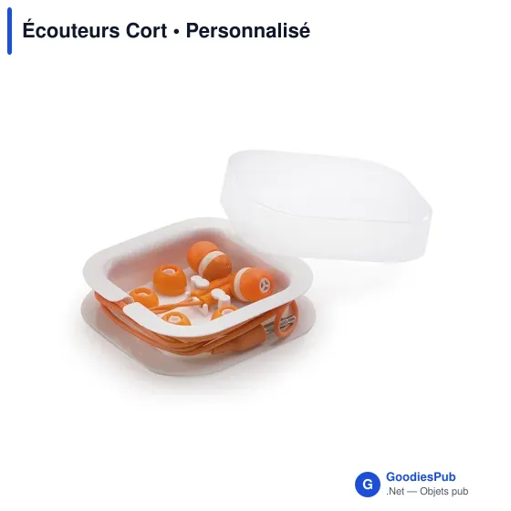 Écouteurs personnalisables Cort avec logo pour entreprises - Image 11