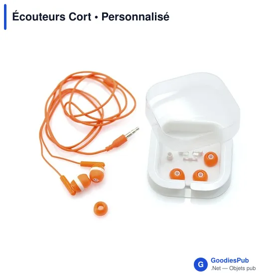 Écouteurs personnalisables Cort avec logo pour entreprises - Image 12
