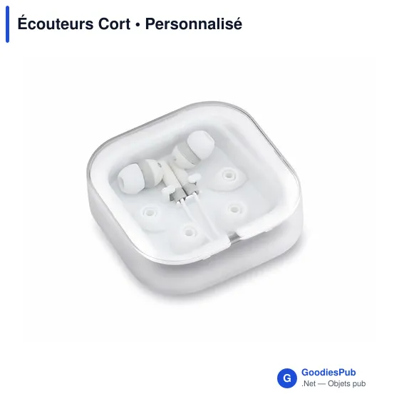 Écouteurs personnalisables Cort avec logo pour entreprises - Image 5