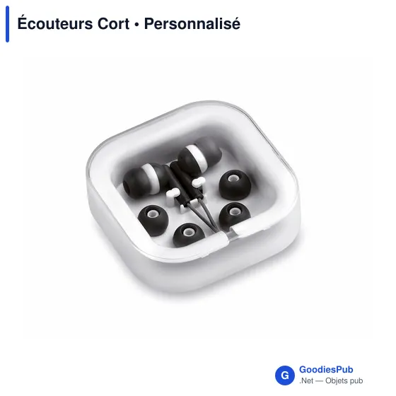 Écouteurs personnalisables Cort avec logo pour entreprises - Image 9