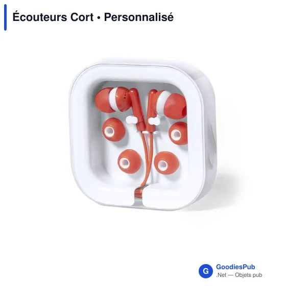 Écouteurs personnalisables Cort avec logo pour entreprises - Image 10