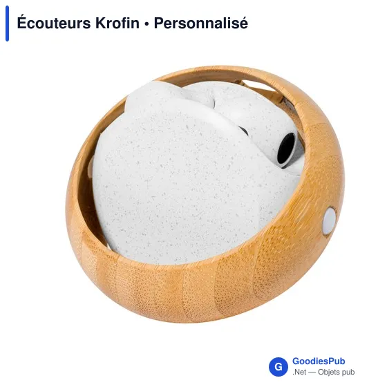 Écouteurs Bluetooth personnalisables avec logo - Krofin - Image 2