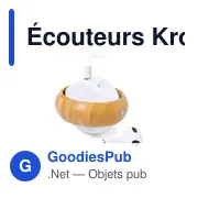 Écouteurs Bluetooth personnalisables avec logo - Krofin - Miniature 4