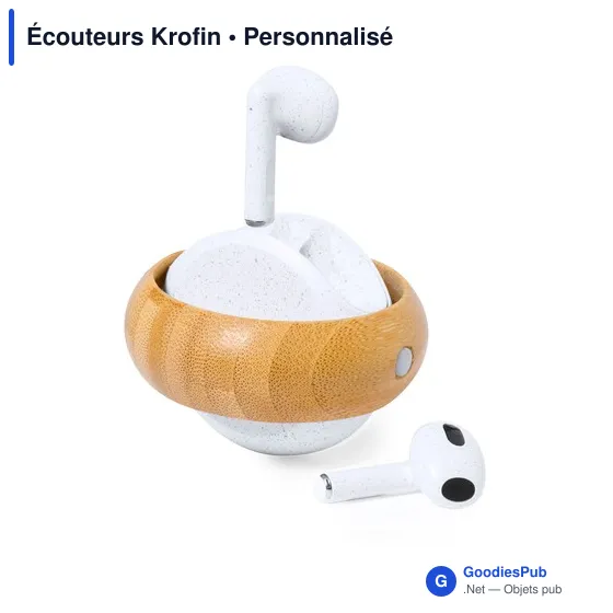 Écouteurs Bluetooth personnalisables avec logo - Krofin - Image 4