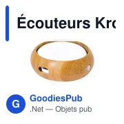 Écouteurs Bluetooth personnalisables avec logo - Krofin - Miniature 5