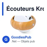 Écouteurs Bluetooth personnalisables avec logo - Krofin - Miniature 6