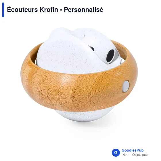 Écouteurs Bluetooth personnalisables avec logo - Krofin - Image 6