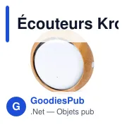 Écouteurs Bluetooth personnalisables avec logo - Krofin - Miniature 7