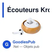 Écouteurs Bluetooth personnalisables avec logo - Krofin - Miniature 8