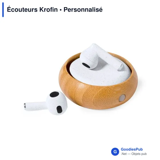 Écouteurs Bluetooth personnalisables avec logo - Krofin - Image 8
