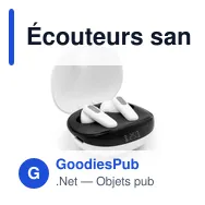 Écouteurs sans fil personnalisables avec logo | Alden - Miniature 1