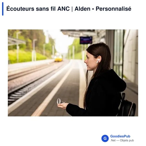 Écouteurs sans fil personnalisables avec logo | Alden - Image 2