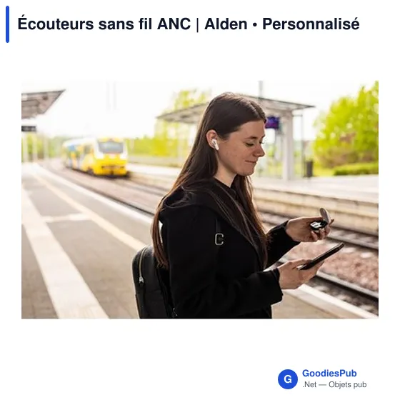 Écouteurs sans fil personnalisables avec logo | Alden - Image 4
