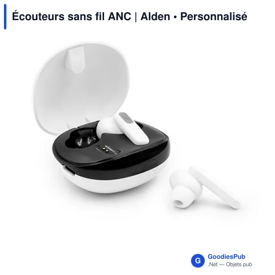 Écouteurs sans fil personnalisables avec logo | Alden - Image 5