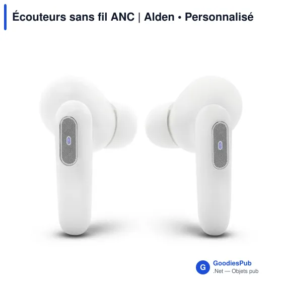 Écouteurs sans fil personnalisables avec logo | Alden - Image 6