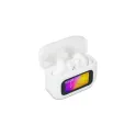 Variante Blanc - Écouteurs sans fil personnalisables ANC à écran tactile LCD avec logo - LCD