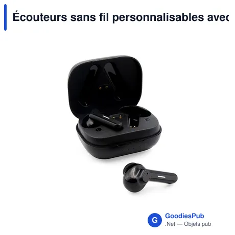 Écouteurs sans fil personnalisables avec logo - Emersyn