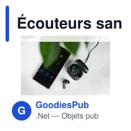 Écouteurs sans fil personnalisables avec logo - Emersyn - Miniature 2