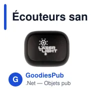 Écouteurs sans fil personnalisables avec logo - Emersyn - Miniature 9
