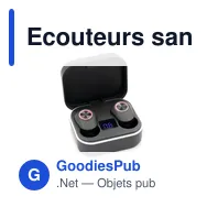 Ecouteurs sans fil personnalisables avec logo - Graham - Miniature 1