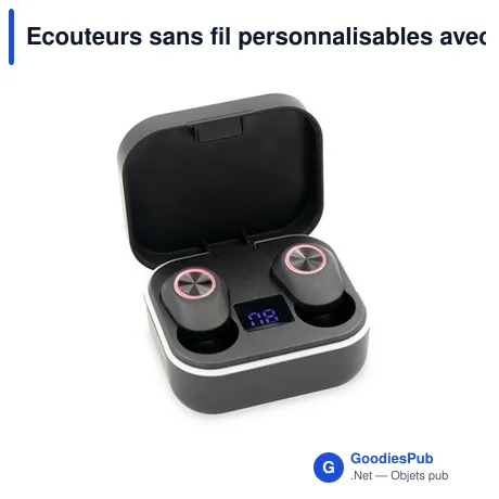Ecouteurs sans fil personnalisables avec logo - Graham