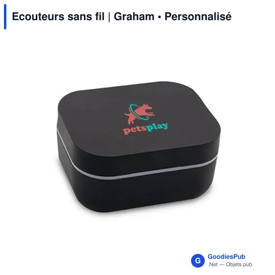Ecouteurs sans fil personnalisables avec logo - Graham - Image 11