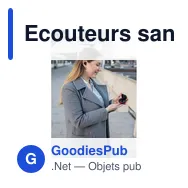 Ecouteurs sans fil personnalisables avec logo - Graham - Miniature 4