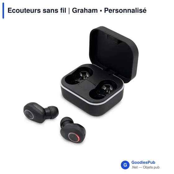 Ecouteurs sans fil personnalisables avec logo - Graham - Image 7