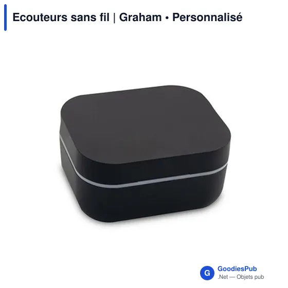 Ecouteurs sans fil personnalisables avec logo - Graham - Image 9